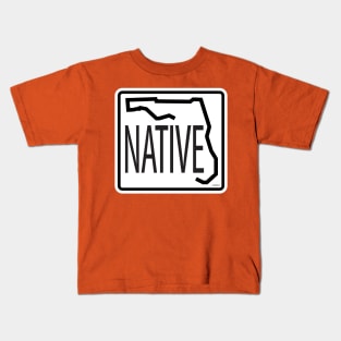 Florida Native Road Sign Kids T-Shirt